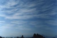 Du Toits Peak from Newlands, with cirrus