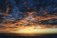 wide view of sunset from 3 Anchor Bay