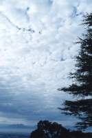 altocumulus and view from Rhodes Memorial