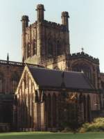 Chester red sandstone church