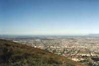 view from Tygerberg Hill towards Airport and False Bay
