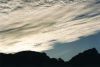 altocumulus ripples over Table Mountain