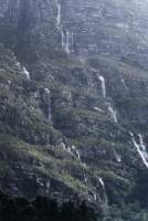 waterfalls in the sun on Table Mountain