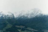 snow above High Noon valley with overcast sky