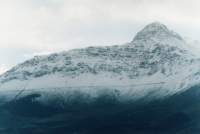 snowy peak and track above High Noon valley