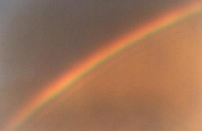 zoom in on rainbow arc