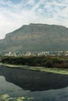 Muizenberg Mountain reflecting in Zandvlei