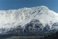 snowy ridge above Gydo Pass