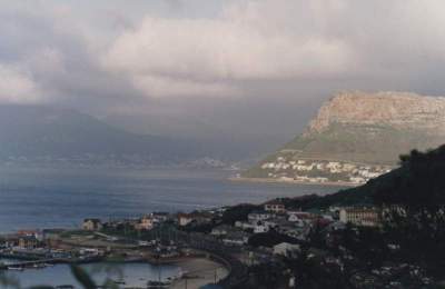 view from Kalk Bay to Fishoek and Simonstown