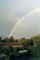 rainbow from my back door