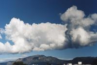 lumpy cumulus shape over Constantiaberg