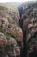 Storms River Gorge from bridge