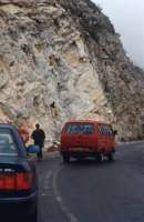 rock blasting at top of Outeniqua Pass