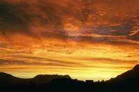 sunset on cirrus over Constantia Nek