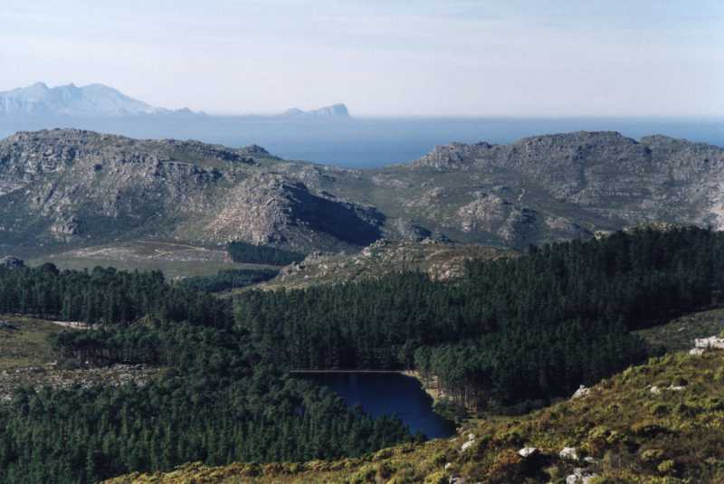 wide angle of Silvermine with reservoir