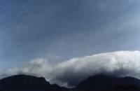 North Wester cloud over Table Mountain with cirro stratus