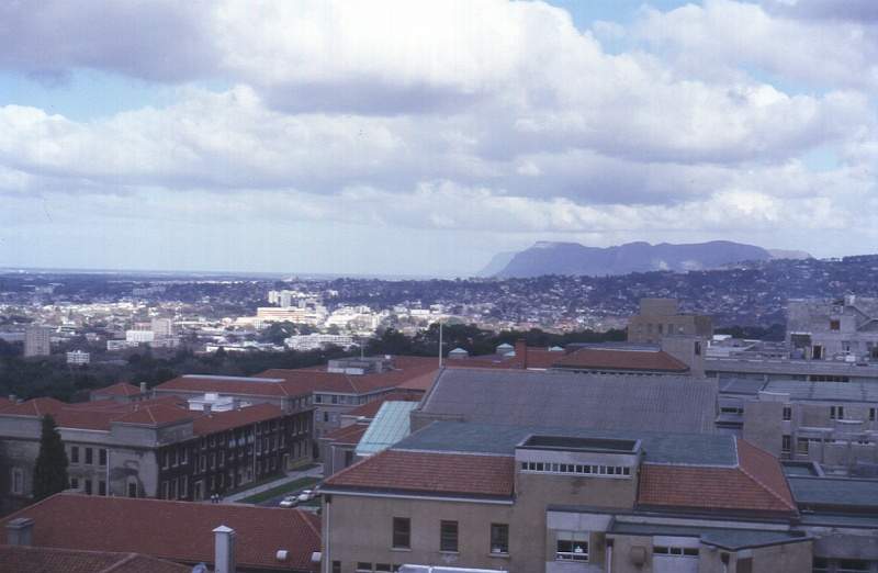 view of Muizenberg Mountain from UCT